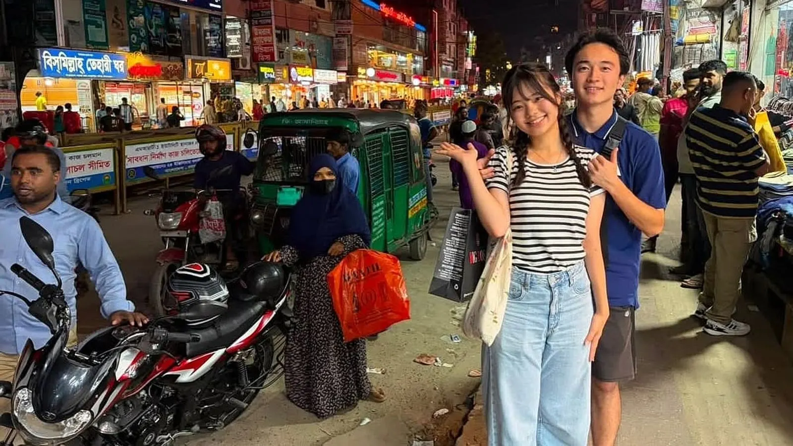 Japanese University Students Daiki Ishida and Akari Sueno Visit Bangladesh