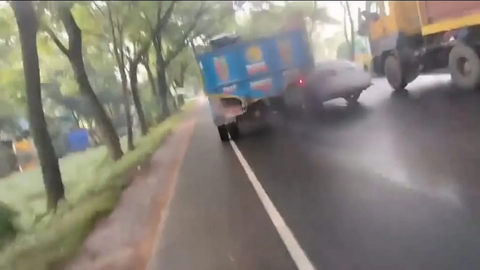 Truck Drags Private Car 200 Meters on Dhaka-Chattogram Highway