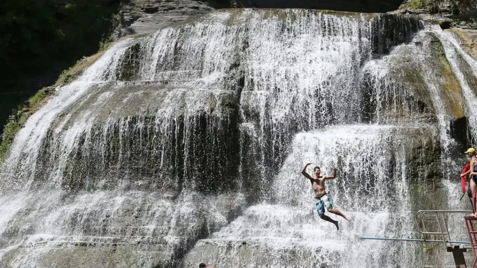 Wild Swimming at Robert H. Treman State Park in New York