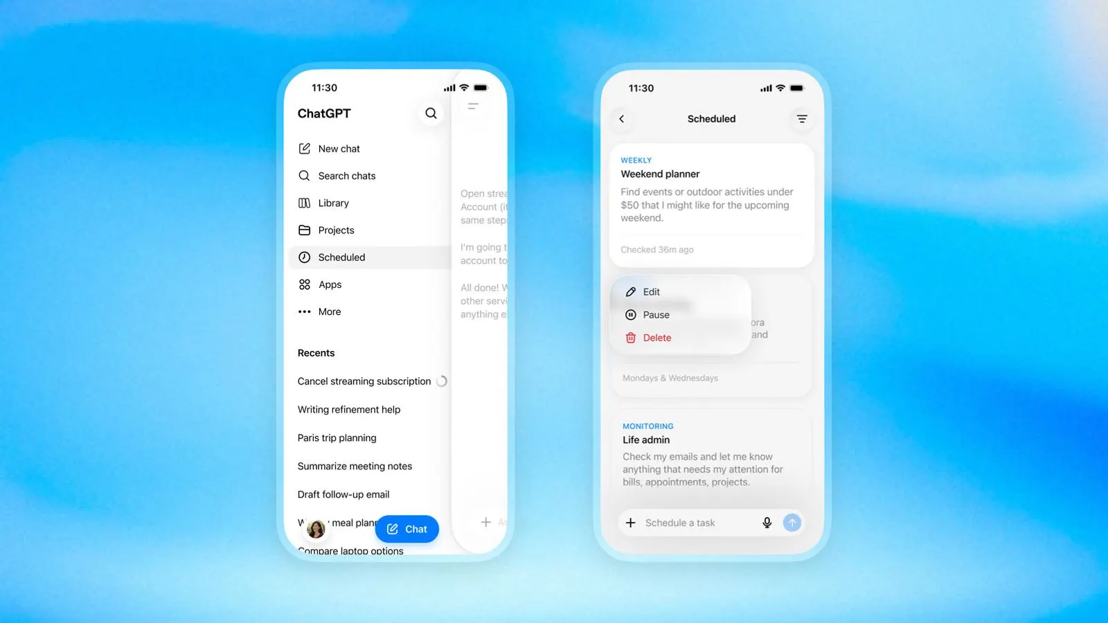 OpenAI Expands ChatGPT Scheduled and Triggered Tasks to Users