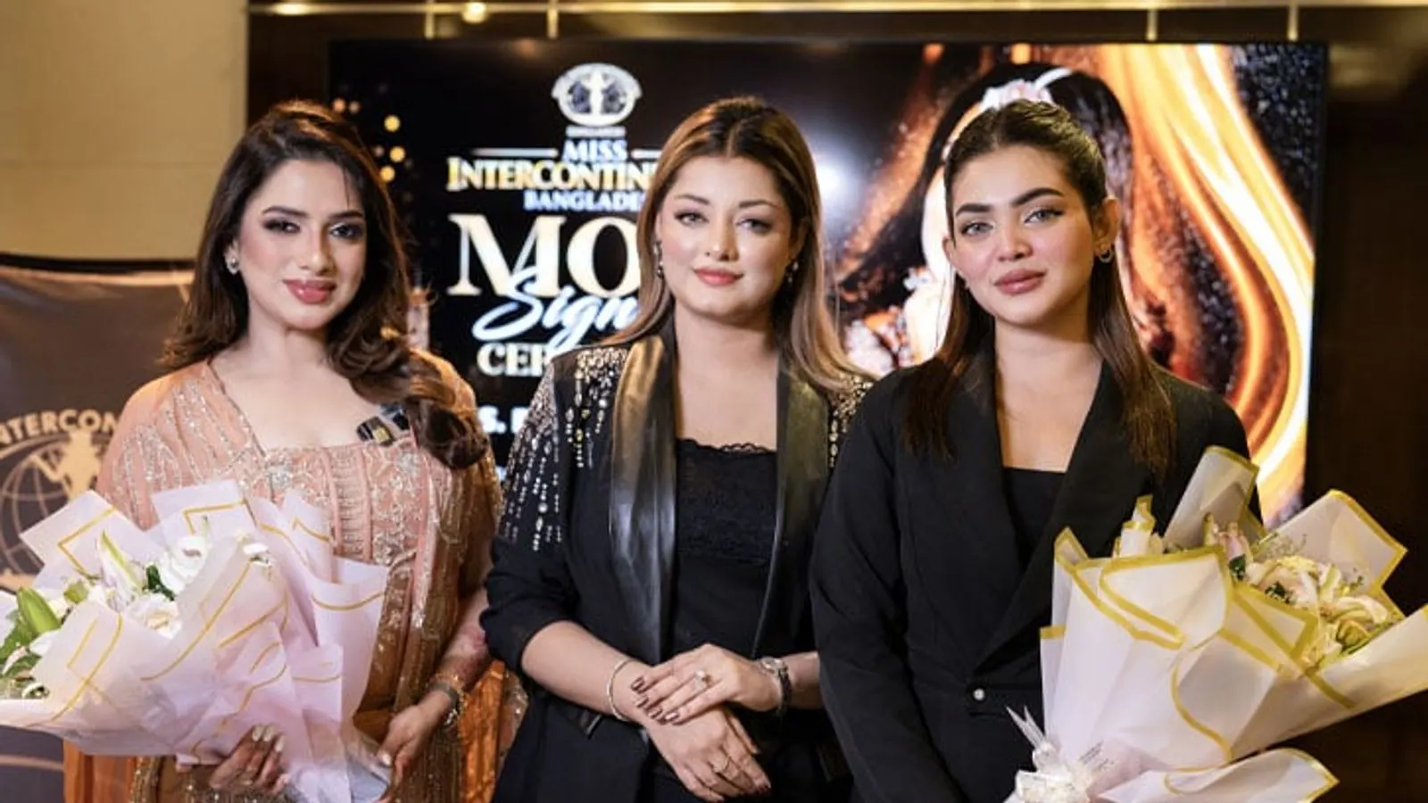 মিস ইন্টারকন্টিনেন্টাল বাংলাদেশের সাথে চুক্তি স্বাক্ষর