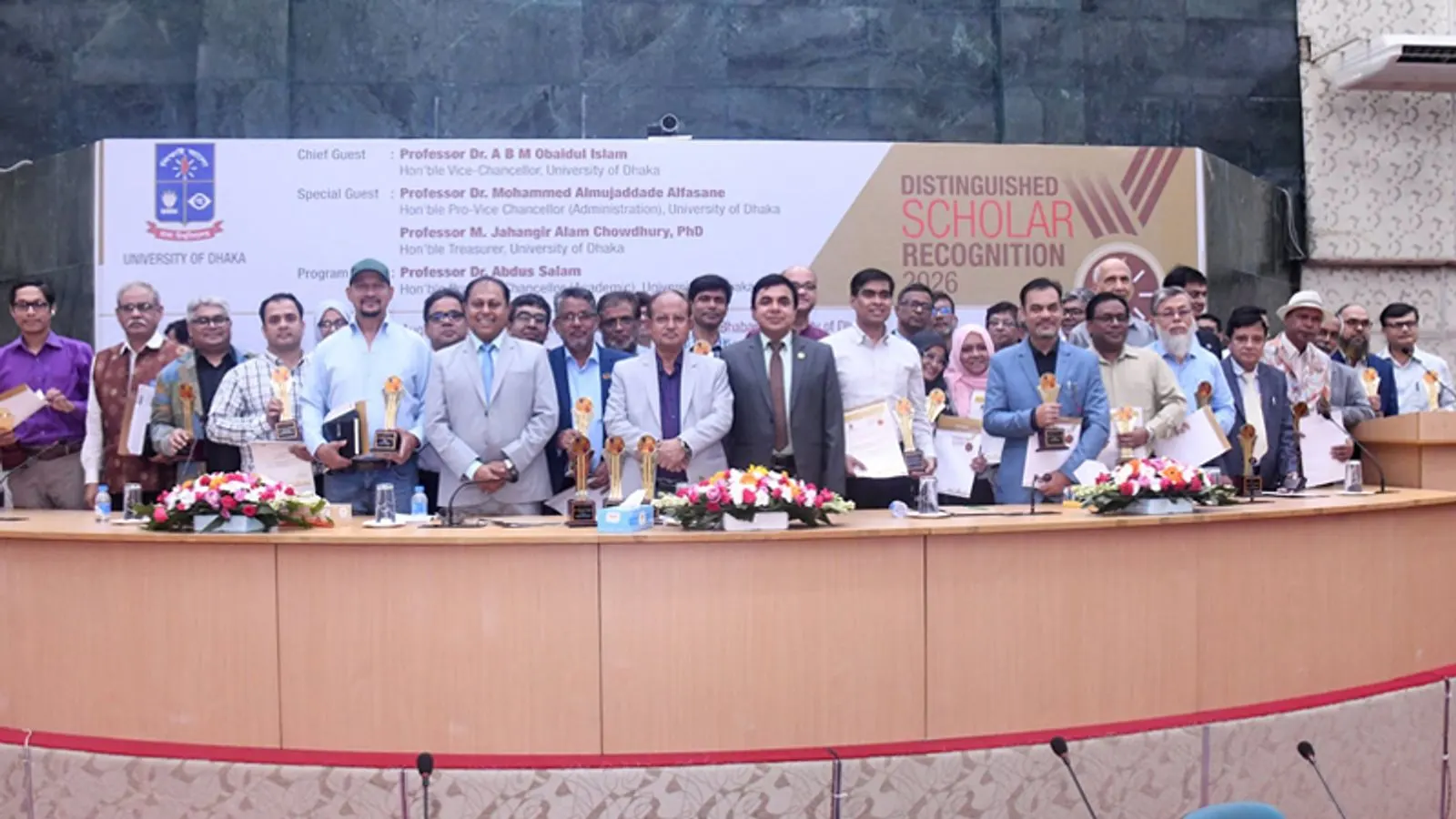 Dhaka University Honours 62 Researchers for Research Citations