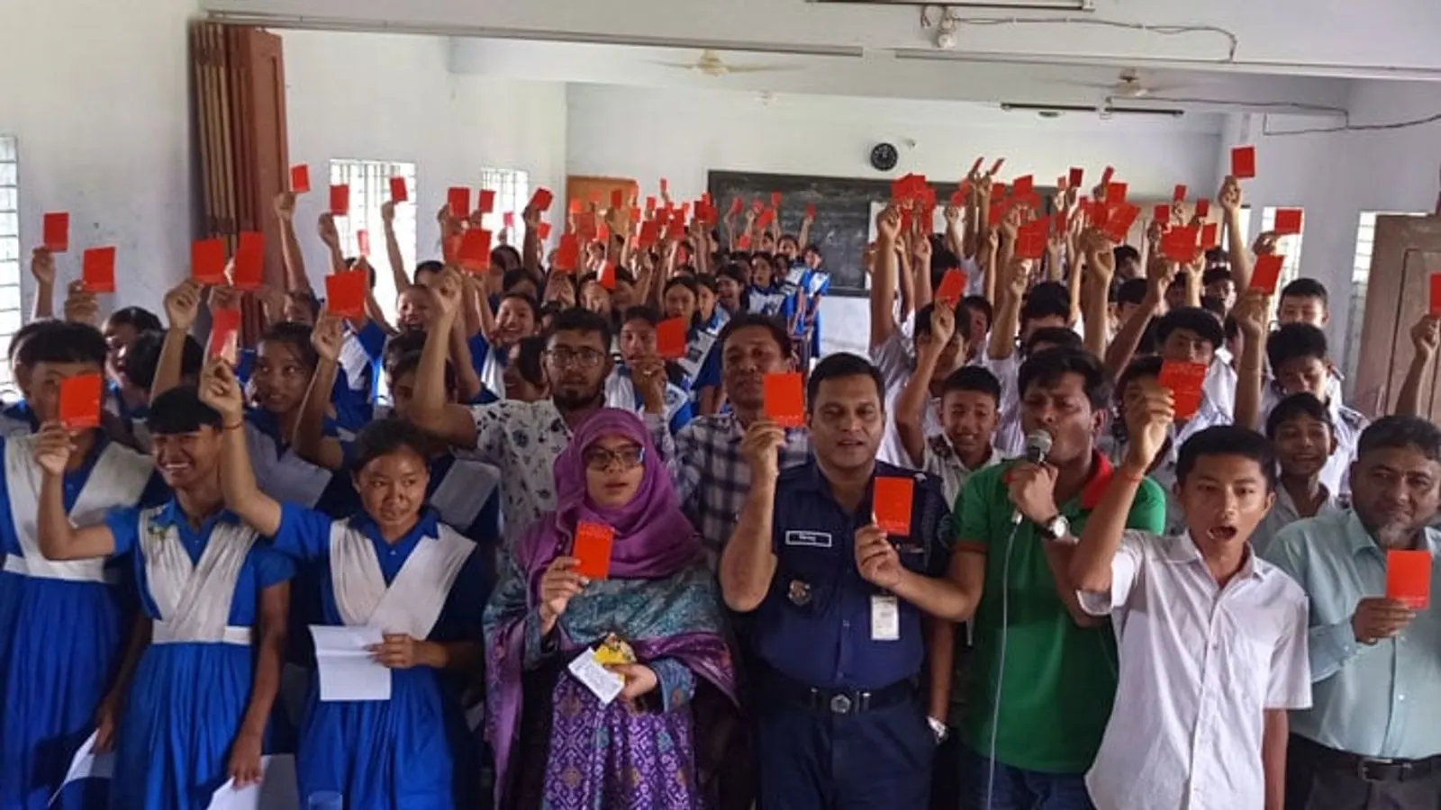 Khagrachhari School Hosts Anti-Crime and Drug Rally