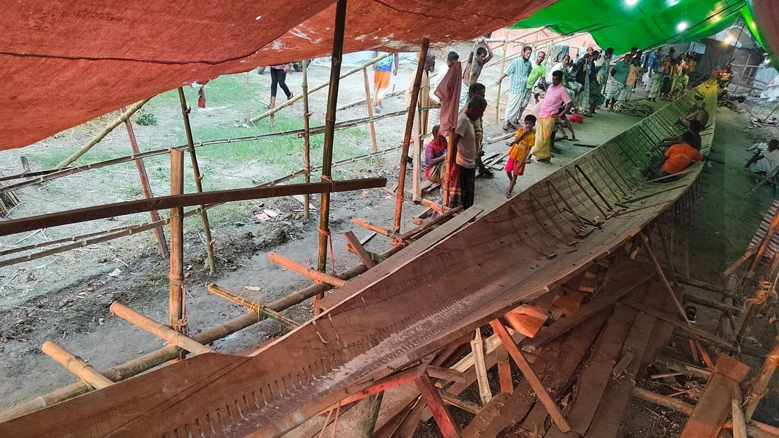 Villagers in Pabna Fund Construction of 125-Foot Racing Boat