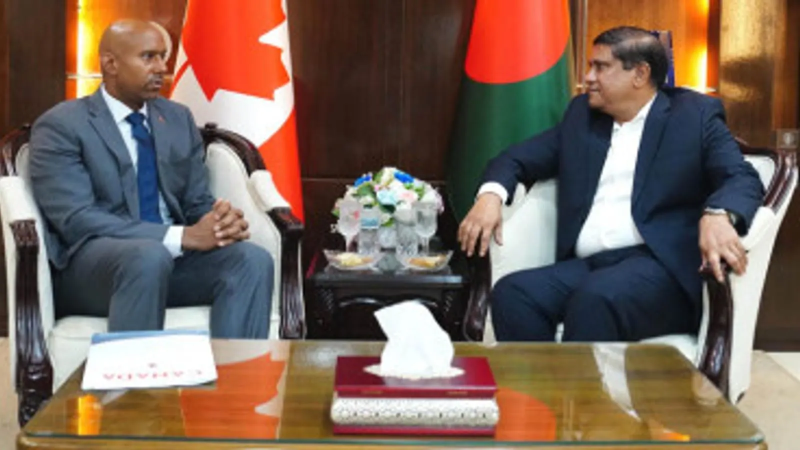Canadian High Commissioner Meets Bangladesh PM's Defence Adviser