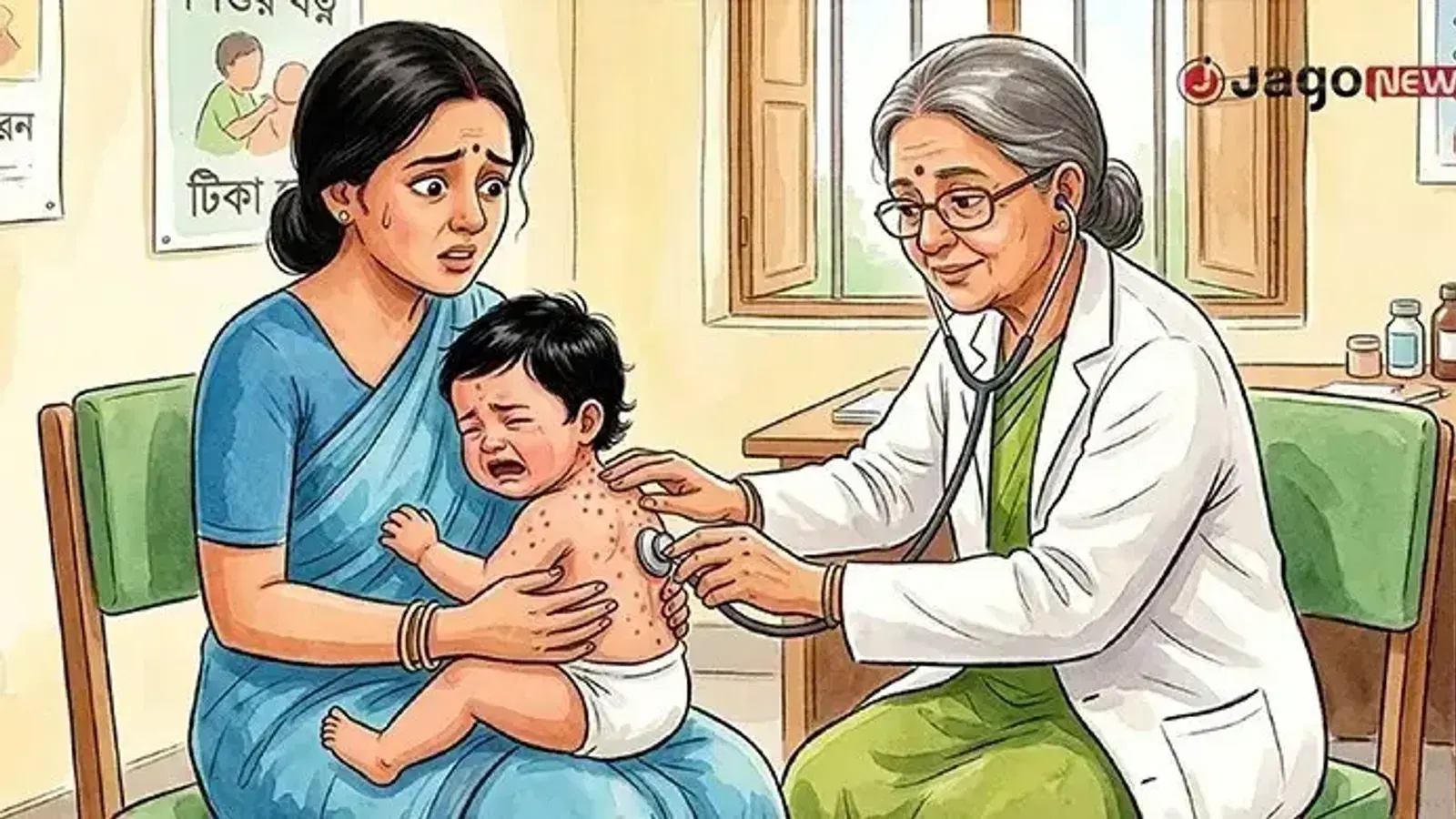 হাম ও হামের উপসর্গ নিয়ে ২৪ ঘণ্টায় ৭ শিশুর মৃত্যু