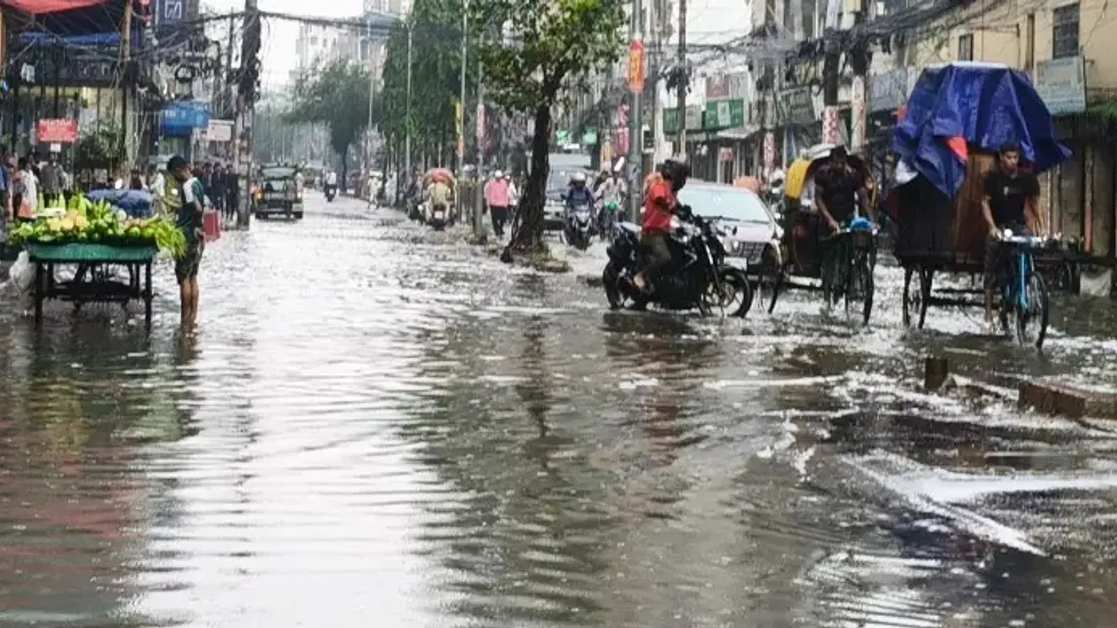 Waterlogging Hits Dhaka Streets After Rain Sparks Public Suffering
