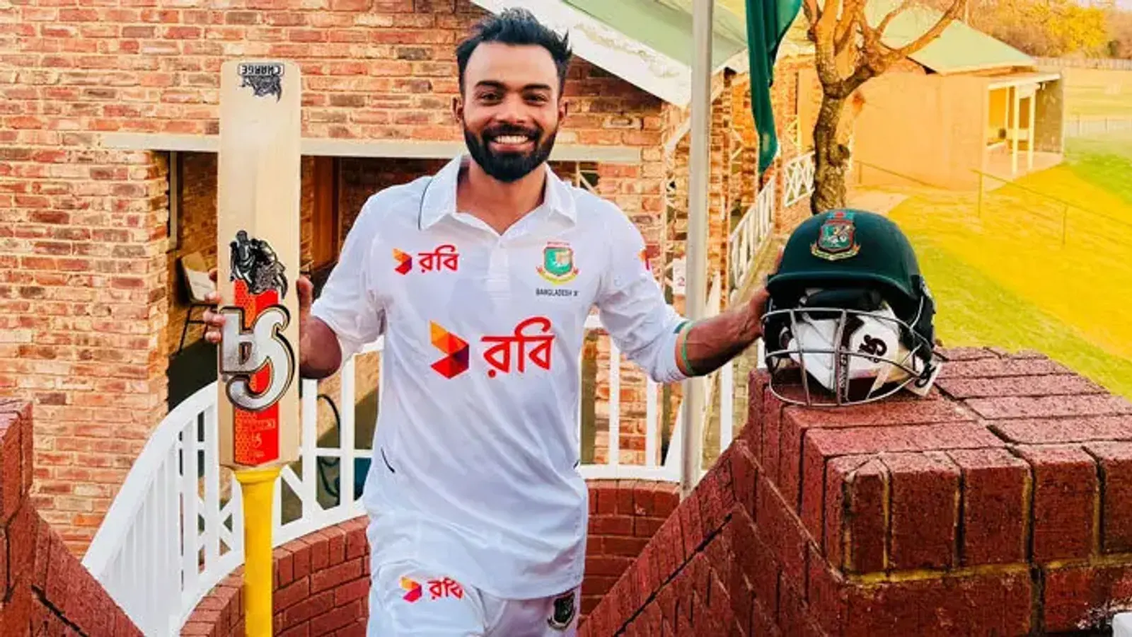 Towhid Hridoy hits historic triple century in South Africa