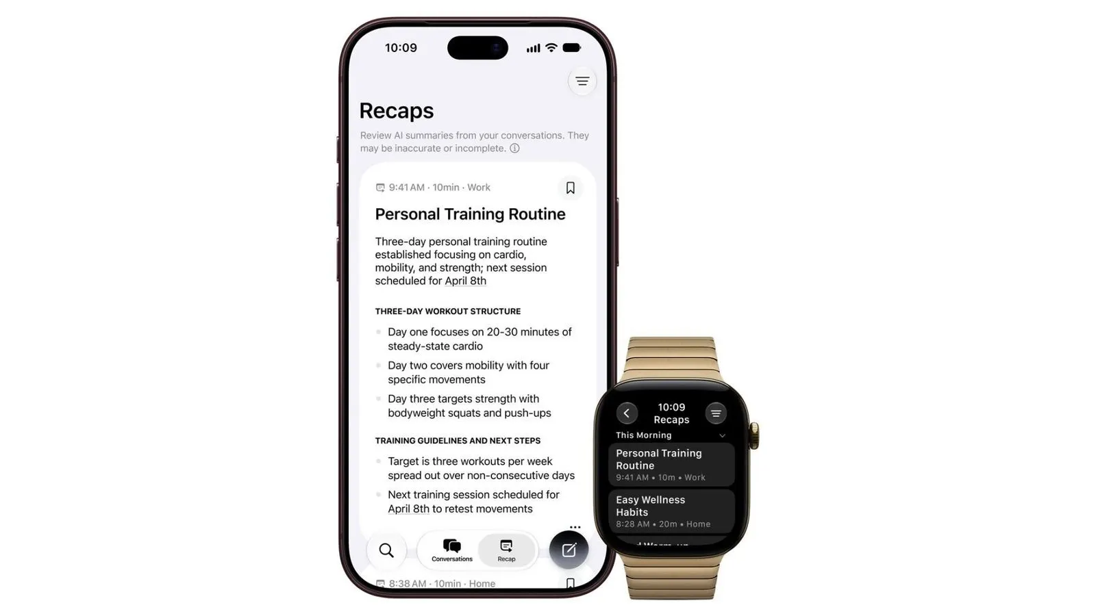 Apple Reveals Watch AI Audio Intelligence Features at Event