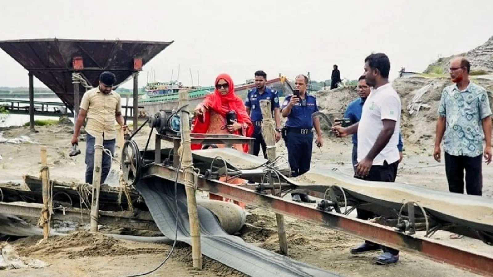 Jaflong ECA Crackdown: Equipment Destroyed in Illegal Stone and Sand Raid