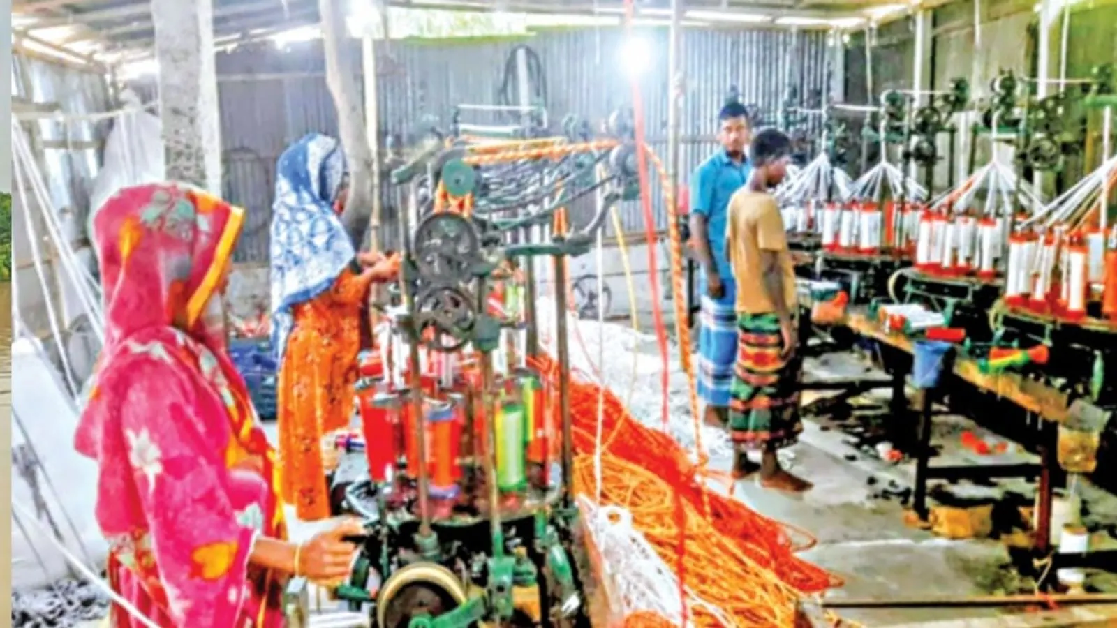 Kurigram Women Find Livelihood in Teesta Char Rope Factory