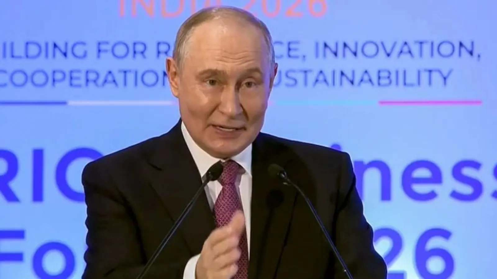 Putin Addresses BRICS Business Forum in New Delhi, Highlighting Economic Might