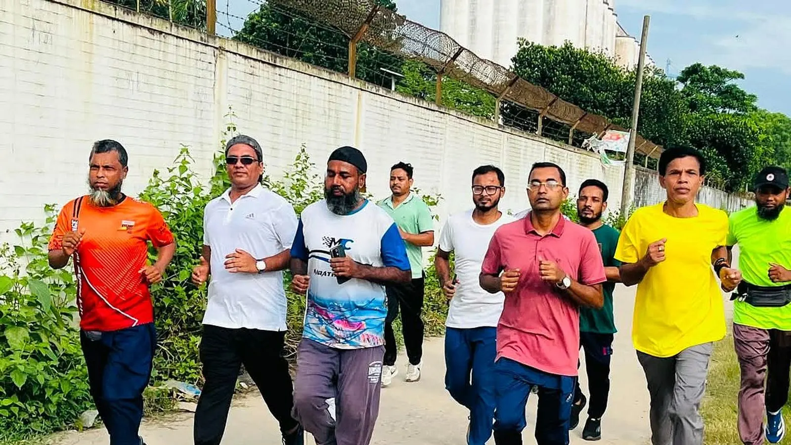Bhairab Residents Embrace Fitness and Environmental Work Along Meghna River