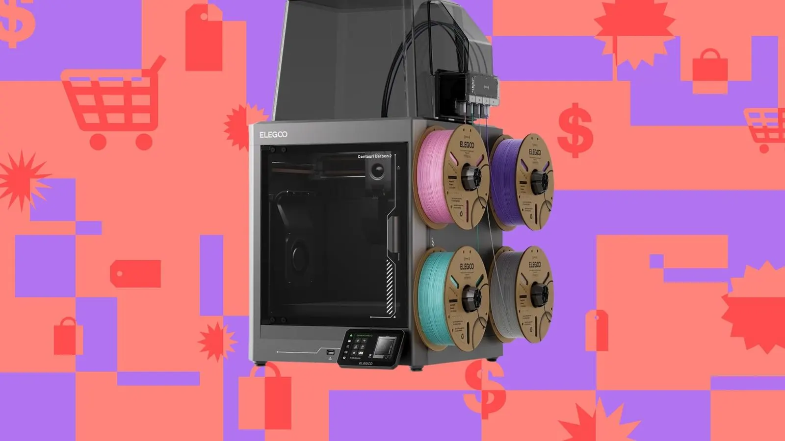 Elegoo Centauri Carbon 2 Combo 3D Printer Available for $369